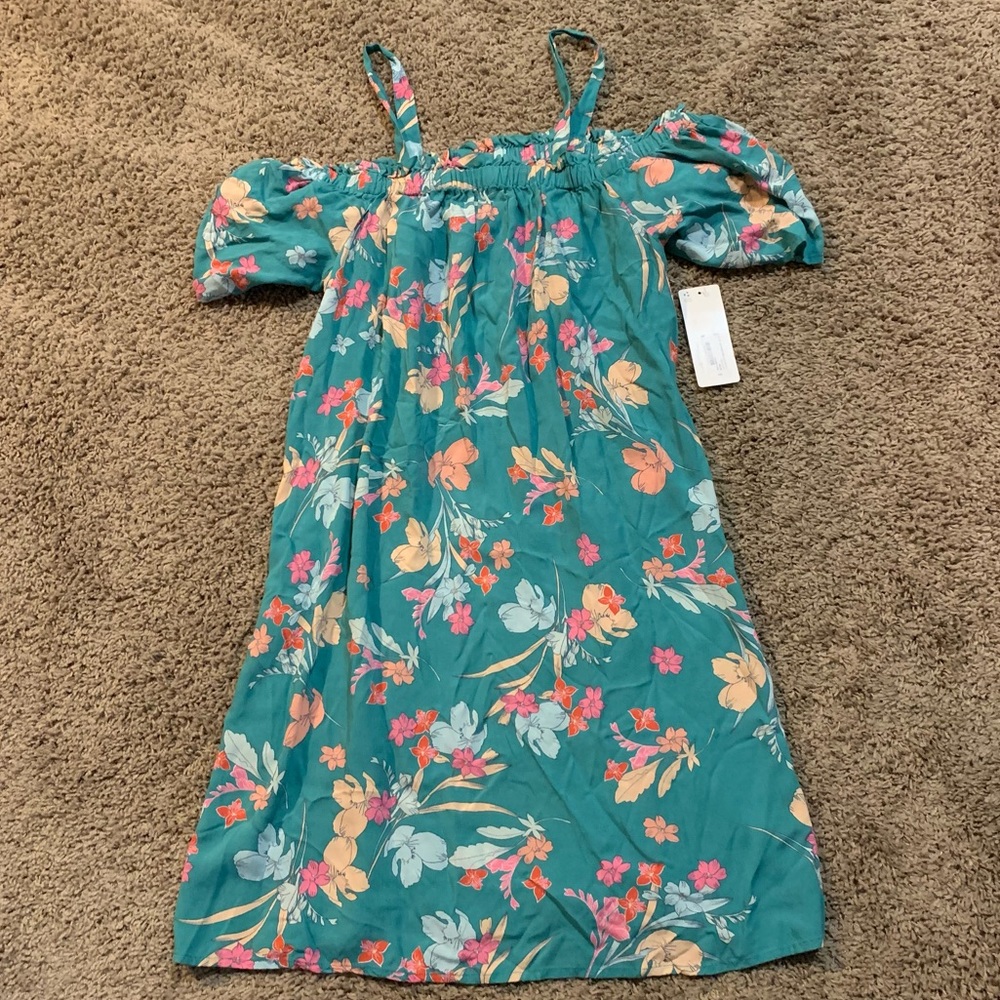 NWT Peyton & Parker Floral Cold Shoulder Dress Medium (Mommy & Me Collection)